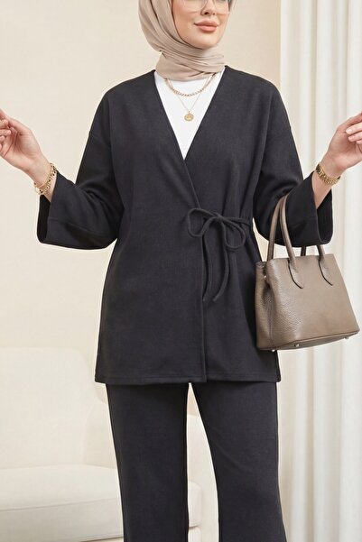 HİJABAYA σταυρός Με δέσιμο πλέξη σελάνι Σετ Κιμονό