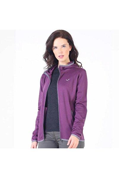 Hedef Woolona Marin Fermuarlı Kapüşonlu Kadın Sweatshirt - PRP