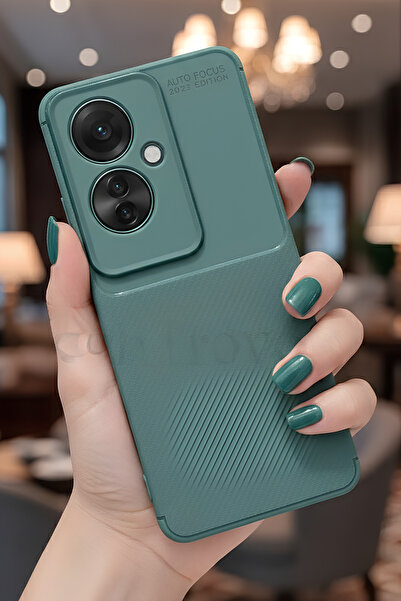 TechTrove Oppo Reno 11F Kılıf Karbon Tasarımlı İnce Yapılı Kamera Koruma Çıkı...