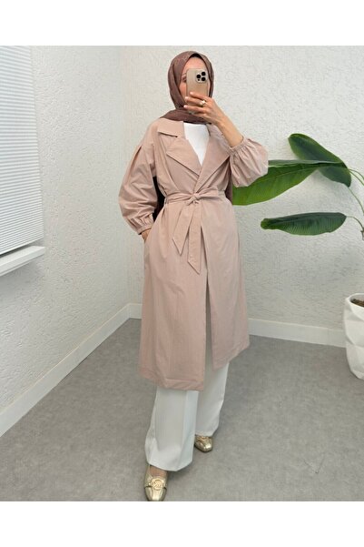 HİJABAYA Καμπαρντίνα με ελαστικό μανίκι με επένδυση με ζώνη