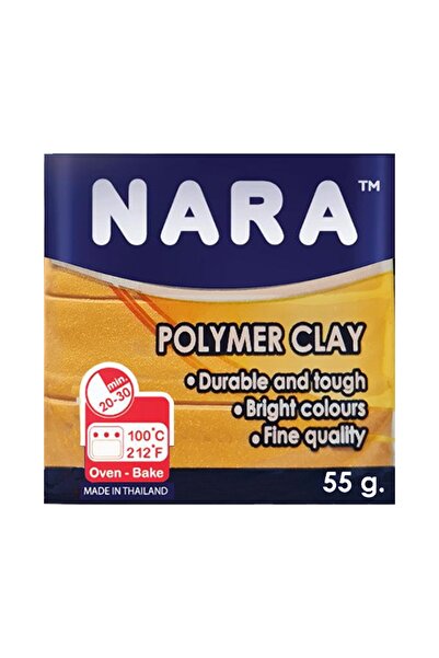 NARA طين بوليمر 55 جرام PM55 ذهبي × 6 قطع