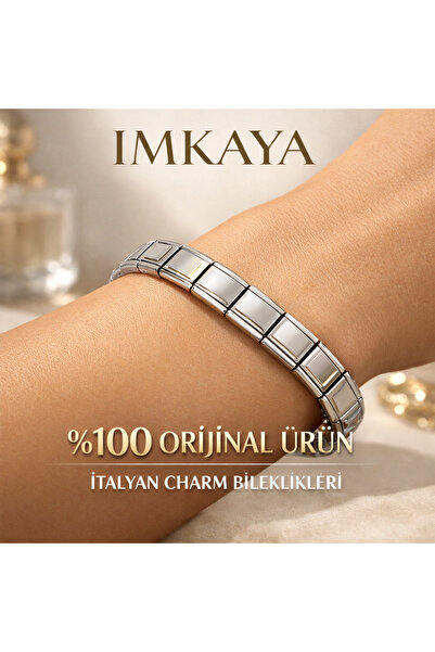 imkaya Original Steel İtalyan Charm ℅100 Çelik Bileklik –Esnek, Şık ve Dayanı...