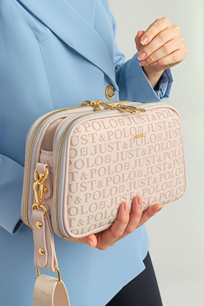 Just Polo Women's 5 Compartment Long Crossbody Shoulder Bag (28X17 cm)