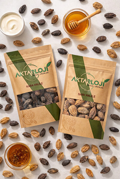 aktarloji 500 Gr Tane Halile Seti : 250 Gr Tane Kara Halile + 250 Gr Tane Sar...