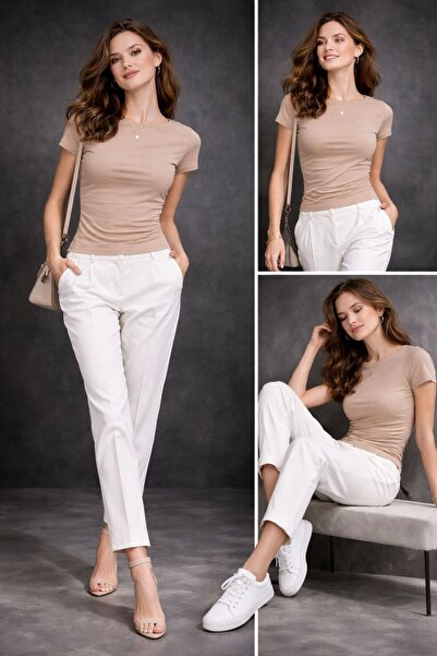 MY JOSHUA Γυναικεία μπλούζα με λαιμόκοψη καγιάκ Με σούρες