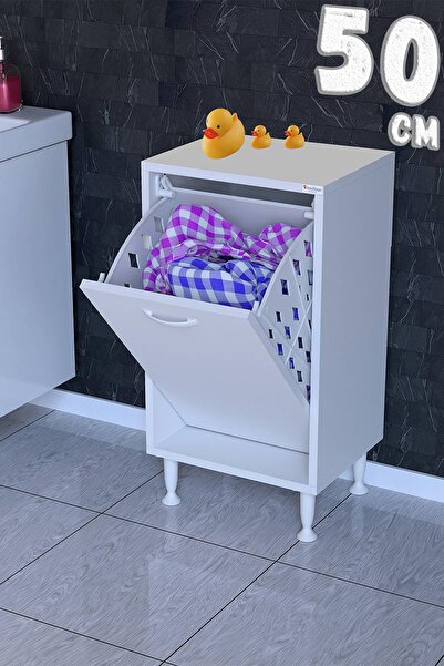 Modilayn Söke Çamaşır Sepetli Çok Amaçlı Banyo Dolabı 14 Farklı Renk Seçeneği