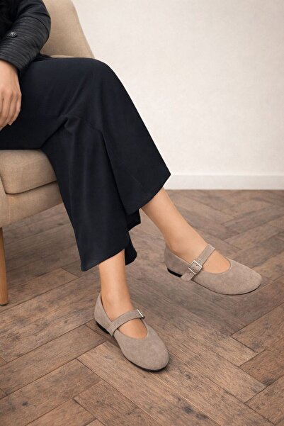 ESSO LA MİA حذاء نسائي حقيقي جلد S جلد سويدي BABET