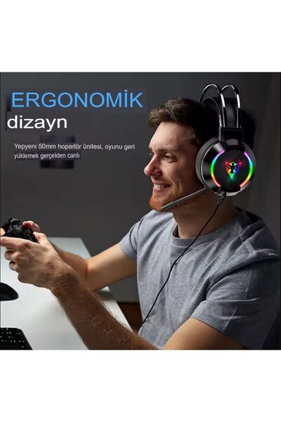 Reidan G606 7.1 4d Profesyonel Usb Oyuncu Gaming Kulaklık Pc Telefon Bilgisayar Kulaklığı