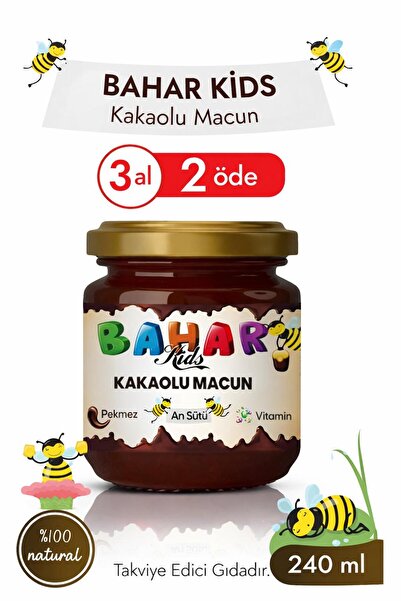 Bahar Kids kilo-aldırıcı iştah açıcı çocuklar için Vitamin Macun Kakaolu Pekm...