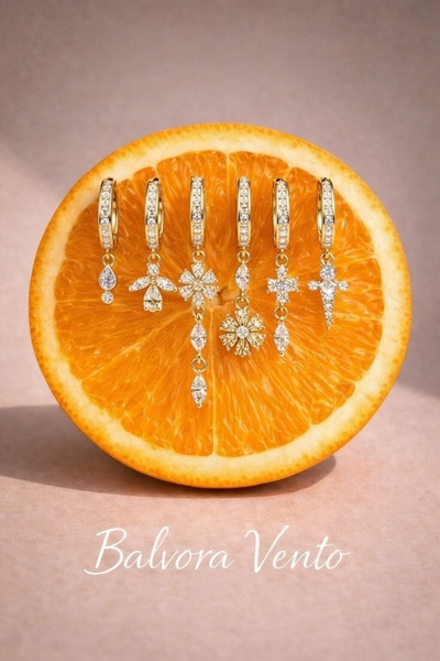 BALVORA VENTO KADIN ÇELİK ÇOKLU KÜPE SETİ