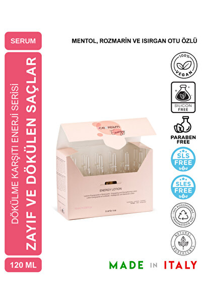 Inebrya لوشن آيس كريم إنرجايزينج مضاد لتساقط الشعر 10 مل × 12