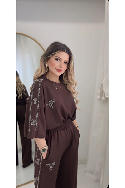 DENİZ Taş Detaylı G Alt Üst Eşofman Takım