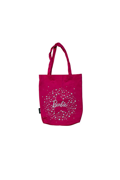 Barbie Pink Star Gabardine Cloth Bag - 36 X 34 cm
