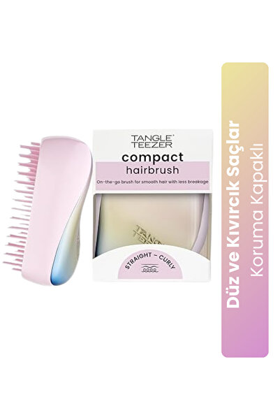 Tangle Teezer Compact Styler Matte Ombre Chrome Saç Fırçası - Düz ve Kıvırcık...