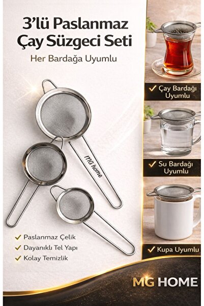 VENON مجموعة من 3 قطع ♥️   مجموعة مصافي معدنية عملية ومتينة من ملحقات المطبخ ...