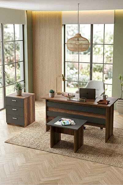 Yurudesign Vario ABC Ofis Büro Masa Takımı Barok-Antrasit