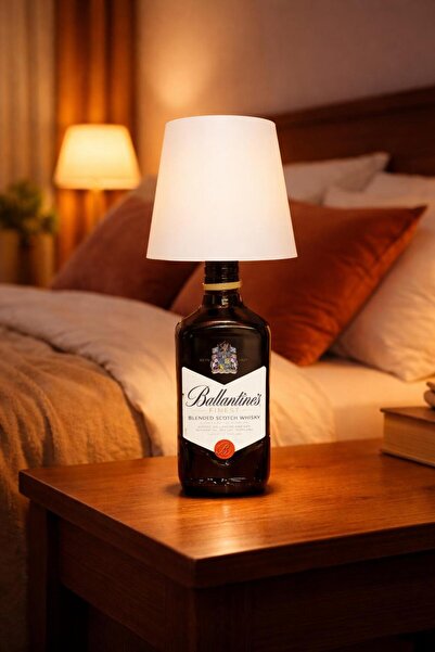 ArtisticDesigns Kablosuz Şişe Lambası- Masa Işığı Dokunmatik ve Kontrol Şarj ...