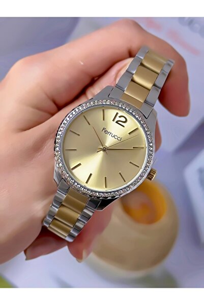 Ferrucci Kadın Kol Saati Orjinal Saat Çelik Kordon Su Geçirmez 2 yıl Garantil...