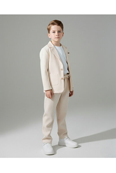 Ege Bebek ERKEK ÇOCUK KETEN CEKETLİ YAZLIK İNCE 3 PARÇA ŞIK 2-3-4-5-6-7-8-9-1...