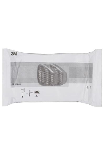 3M 7502 Yarım Yüz Maskesi + 6059 Abek Filtre + 5925 P2 Filtre +k501 Kapak