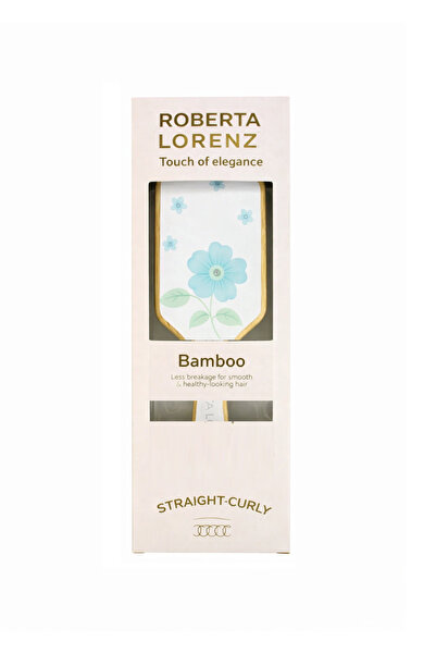 Roberta Lorenz مشط شعر نسائي مصنوع يدويًا من الخيزران عالي الجودة مصنوع من ما...