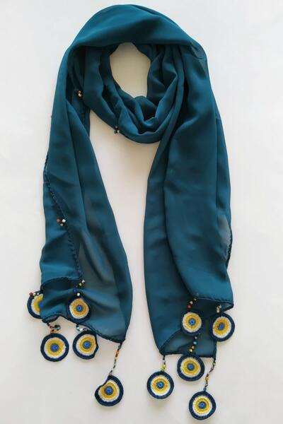 Halley Concept وشاح شيفون مطرز