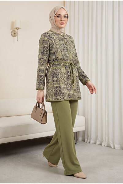 HİJABAYA Beli Με δέσιμο ζεύγη Με τσέπες Με σχέδιο Scuba Σετ