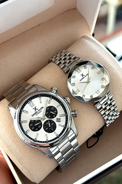 Daniel Klein 100% Original 2 Years Warranty Silver Cord Lover Couple Men's an...