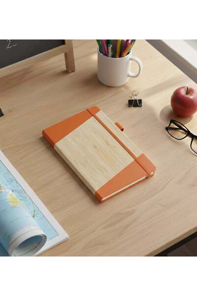 Trendmiya Defter & T Kupa & Beyaz Tükenmez Kalem & Metal Kutulu Mum Hediye Seti