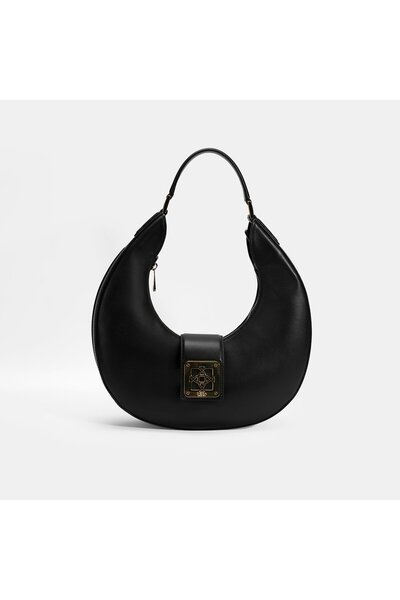 Desa Kadın Siyah Deri Omuz Çantası