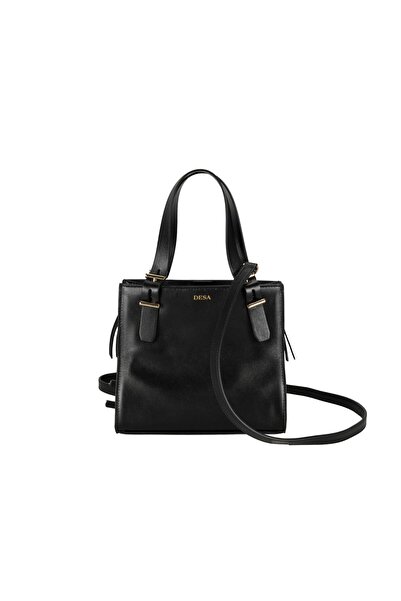 Desa Kadın Siyah Deri Omuz Çantası