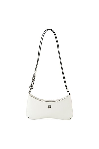 Desa Annie Beyaz Kadın Deri Omuz Çantası