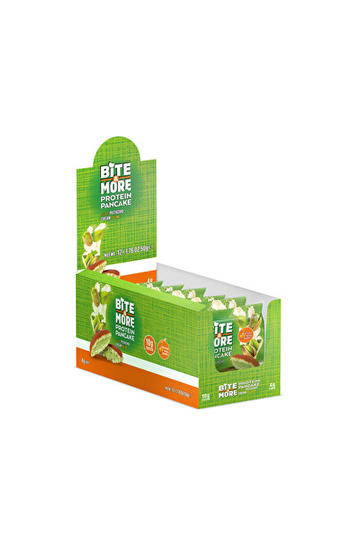 bite & more Antep Fıstıklı Protein Pankek (50g x12 Adet)