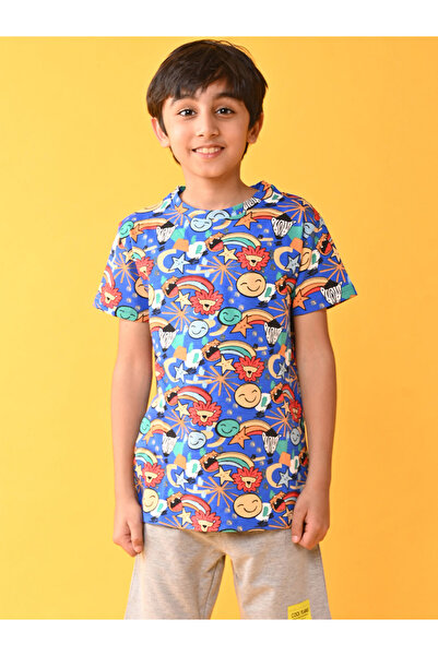 Anthrilo By Styli تي شيرت برقبة دائرية ومطبوع بالكامل