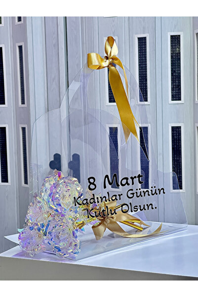 Zemtigo Çantalı Sonsuzluk Gül Buketi Yapay Çiçek Sonsuzluk Gülü Sevgililer Gü...