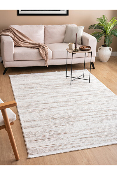 SARAZ HALI سجادة غرفة المعيشة باللون البيج - سجادة قطع المدخل، ملمس ناعم، سجا...