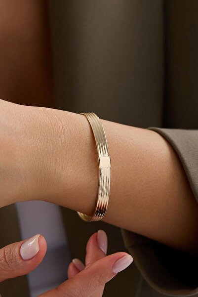 Bayar Gold 14 Ayar Altın İtalyan Düz Esnek Bilezik