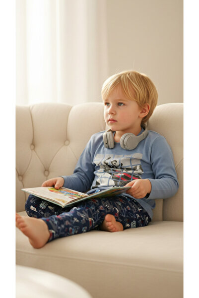 vitmo 100% Cotton Baby - Boy Winter Games Long Sleeve Pajama Set