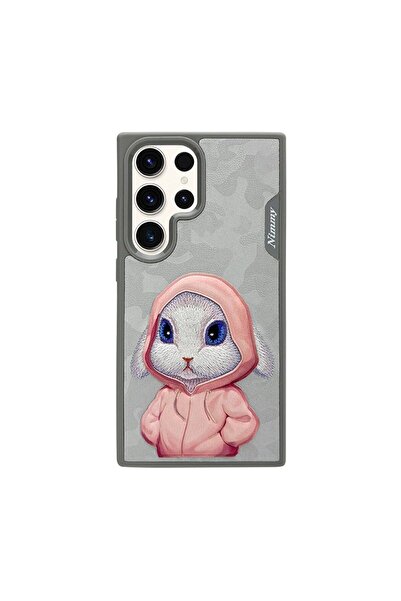 Nimmy Samsung S23 Ultra Rabbit Series Gri Telefon Kılıfı