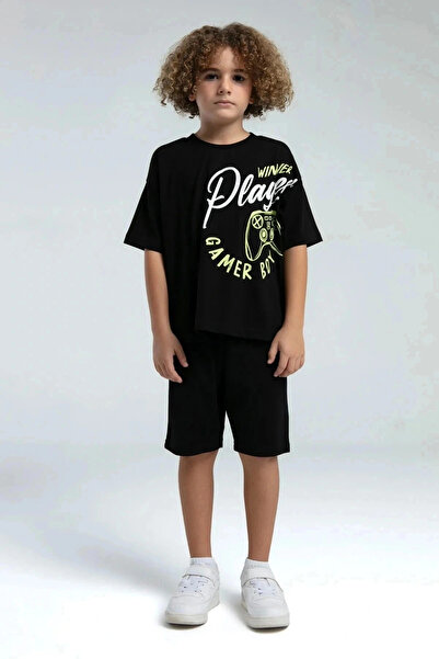 Rolypoly Boy's bermuda set - black