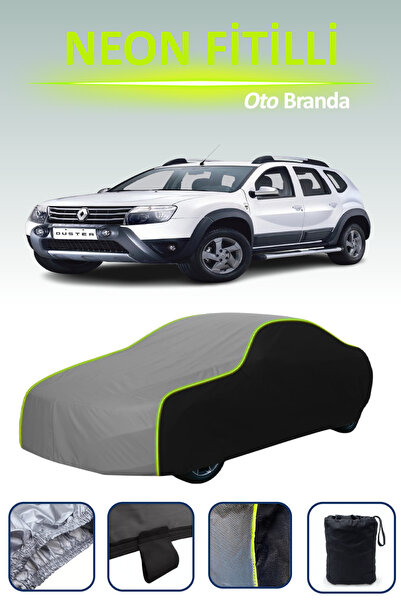 Cemku Fast أسود-رمادي-أسود [رينو داستر 1] مشمع سيارة متوافق مع حبال النيون، م...