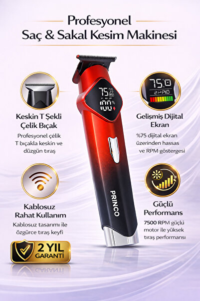 Princo PROFESYONEL SAÇ SAKAL TIRAŞ MAKİNESİ PR-511