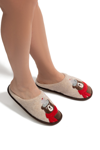 Twigy Γυναικεία Στολή Καφέ, Σερβιτόρος Μέγεθος Παντόφλες σπιτιού Σκούρο Μπεζ ...