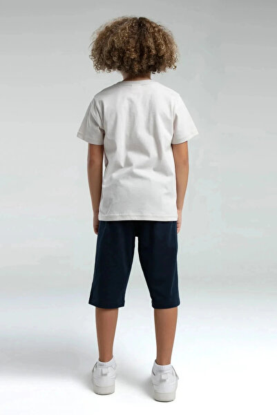 Rolypoly Boy's Cream Capri Suit