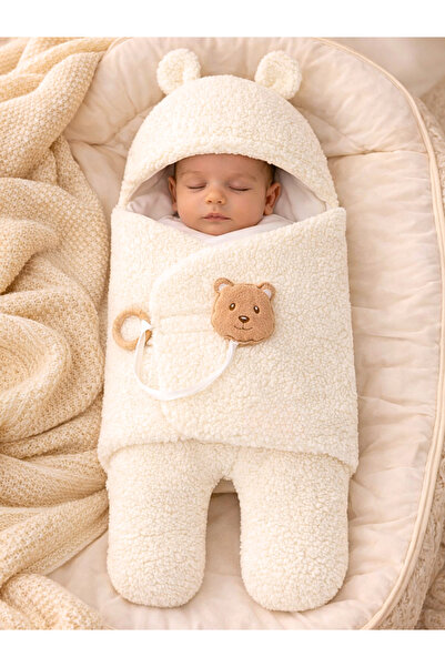 Tomuycuk Welsoft Pelüş Bebek Kundak Battaniyesi Ayaklı Uyku Tulumu | Kışlık K...
