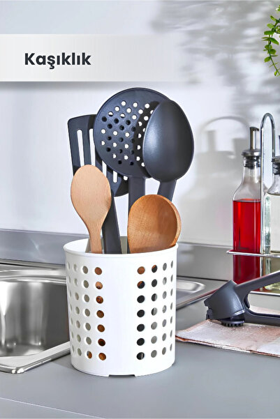 Orvila Držač za kašike - perforirani držač za kašike na radnoj površini - org...