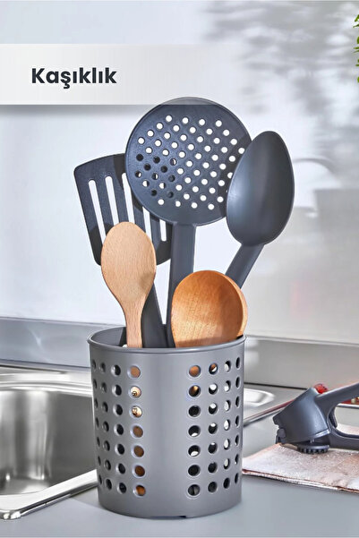 Orvila Držač za kašike - perforirani držač za kašike na radnoj površini - org...