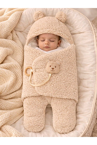 Tomuycuk Welsoft Pelüş Bebek Kundak Battaniyesi Ayaklı Uyku Tulumu | Kışlık K...