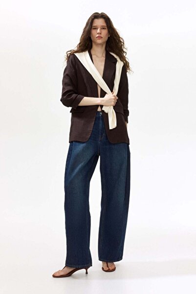 H&M Gathered-sleeve blazer