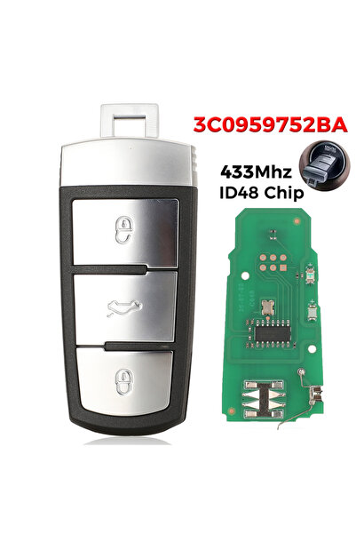 Choice jingyuqin 3C0 959 752 BA Smart Remote Key 434Mhz ID48 Chip For VW Volk...
